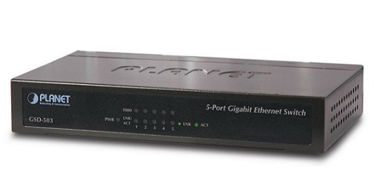 Planet GSD-503 - Switch 5-portowy - Przełączniki sieciowe