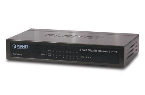 Planet GSD-803 - Switch 8-portowy - Przełączniki sieciowe