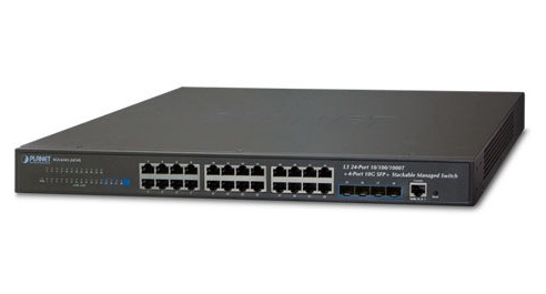 Planet SGS-6341-24T4X - Switch 24x10/100/1000T + 4x10G SFP - Przełączniki sieciowe