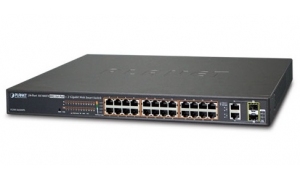 Planet FGSW-2624HPS - Switch 24xPoE + 2xTP/SFP